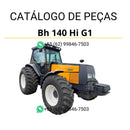 Catálogo de peças Valtra BH 140 Hi G1 em PDF — contém diagramas detalhados, códigos originais e instruções técnicas para manutenção completa do trator agrícola.