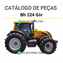 Catálogo de peças Valtra BH 224 GIV Tier 3 em PDF — contém diagramas técnicos, códigos originais e lista completa de componentes do trator agrícola Valtra.