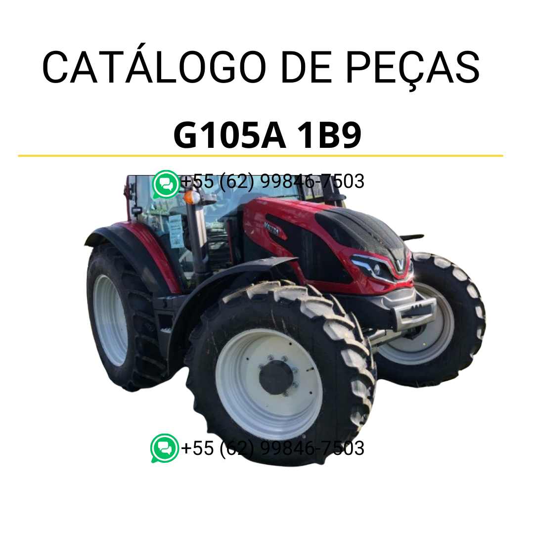 Catálogo de peças Valtra G105A (G5 Series) em PDF — inclui ilustrações técnicas, diagramas de montagem e lista completa de componentes originais do trator agrícola.