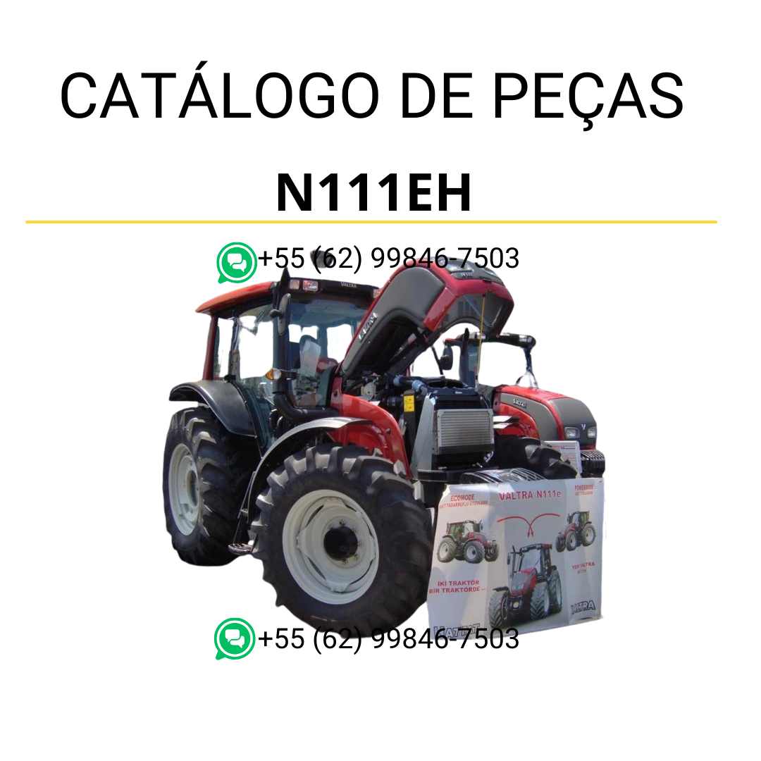 Catálogo de peças Valtra N111EH (N Series) em PDF — inclui diagramas técnicos completos, lista de componentes originais e ilustrações detalhadas para suporte na manutenção e identificação das peças do trator agrícola.