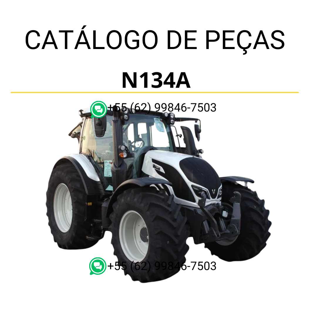 Catálogo de peças Valtra N134A (N4 Series) em PDF — inclui diagramas técnicos, códigos originais e ilustrações completas das peças do trator, ideal para manutenção e identificação precisa.
