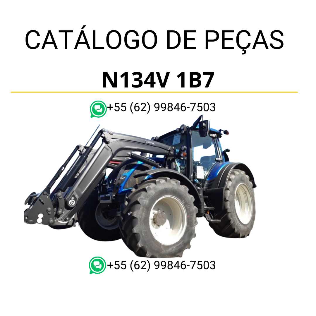 Catálogo de peças Valtra N134V 1B7 (N4 Series) em PDF — inclui diagramas técnicos, códigos originais e ilustrações detalhadas das peças do trator para manutenção e identificação precisa.