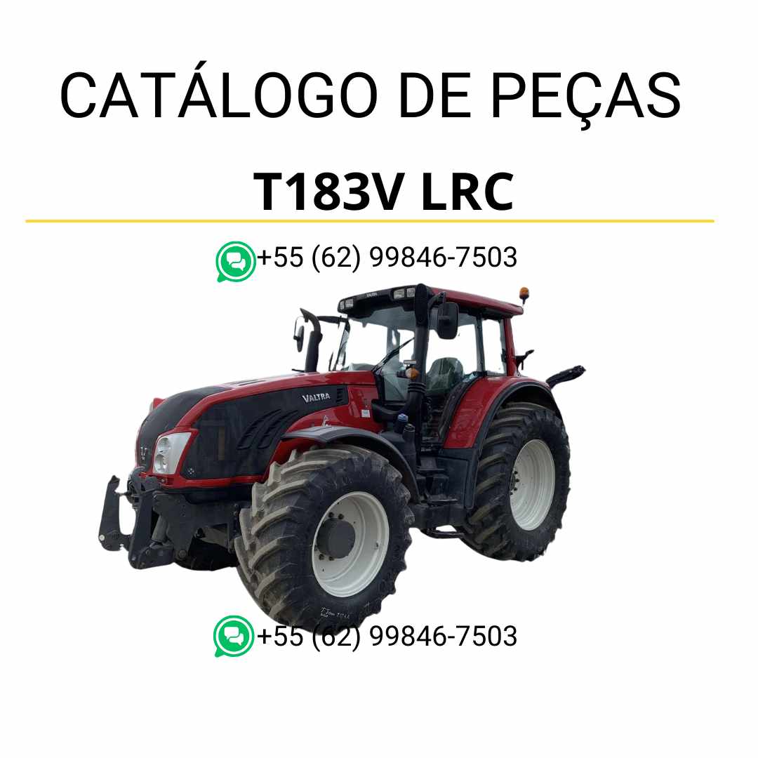 Catálogo de peças Valtra T183V LRC T3 Series Trator em PDF — inclui diagramas detalhados, vistas explodidas e lista completa de componentes originais para manutenção agrícola profissional.