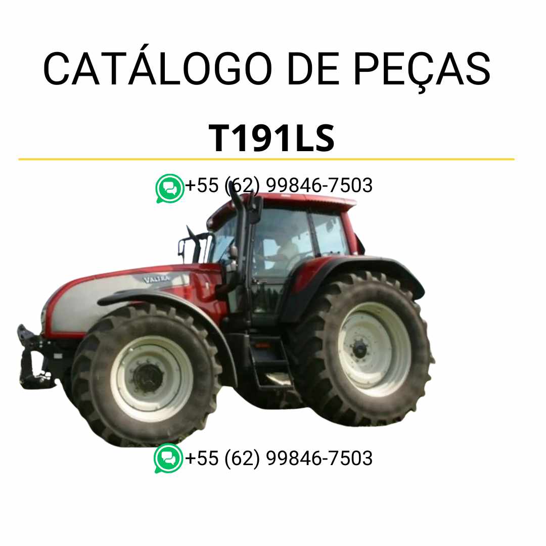 Catálogo de peças Valtra T191LS T1 Series Trator em PDF — inclui ilustrações técnicas detalhadas, vistas explodidas e relação completa de componentes originais para manutenção e identificação de peças agrícolas.
