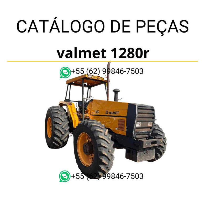 Catálogo de peças Valtra/Valmet 1280R, 1380S, 1580, 1680S e 1780R em PDF — inclui diagramas técnicos detalhados, códigos originais e lista completa de componentes para manutenção de tratores.