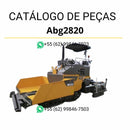 Catálogo de peças em PDF da pavimentadora de esteiras Volvo ABG2820 com diagramas técnicos completos em português