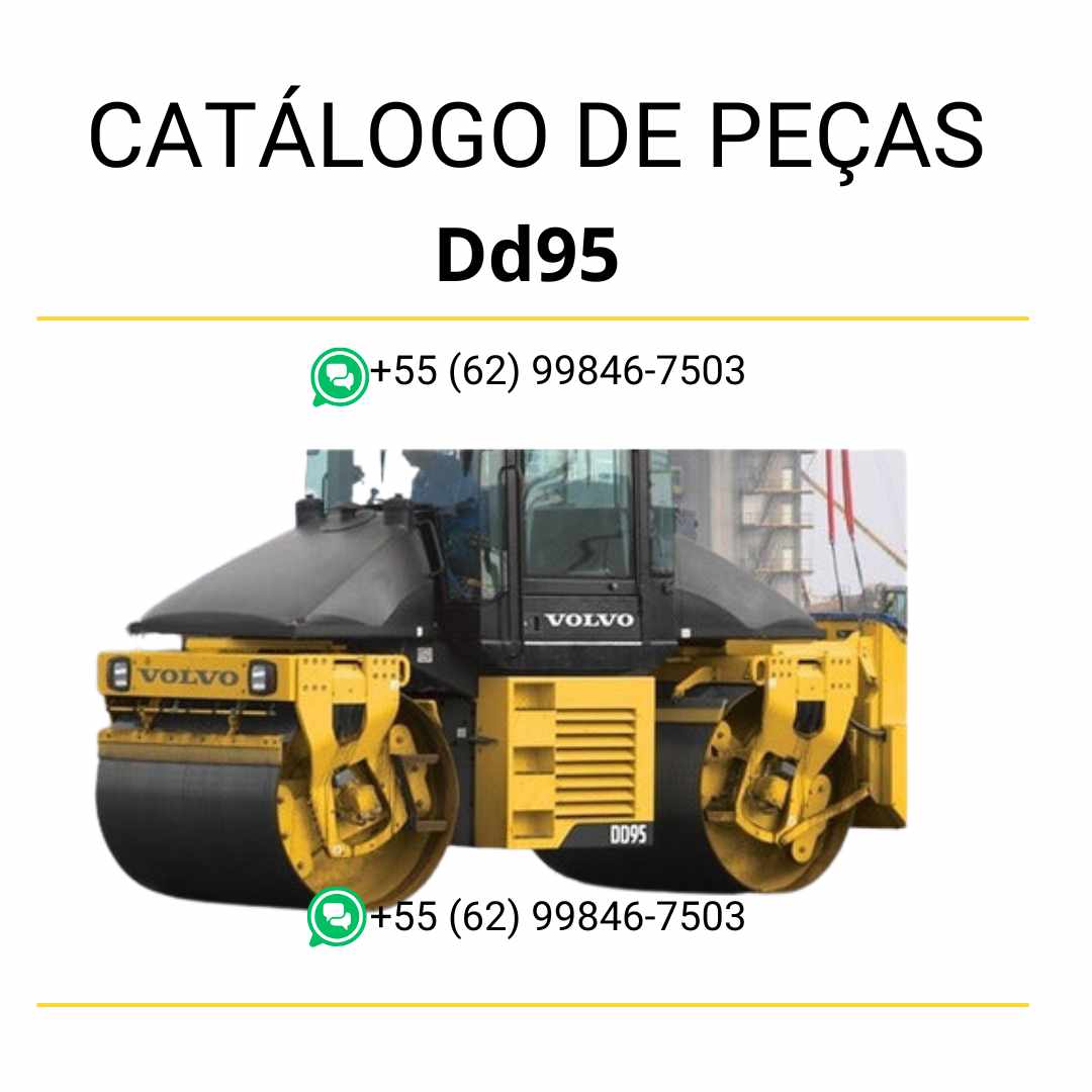 Catálogo de peças Volvo DD95 em PDF, em português, com diagramas e códigos para manutenção de componentes