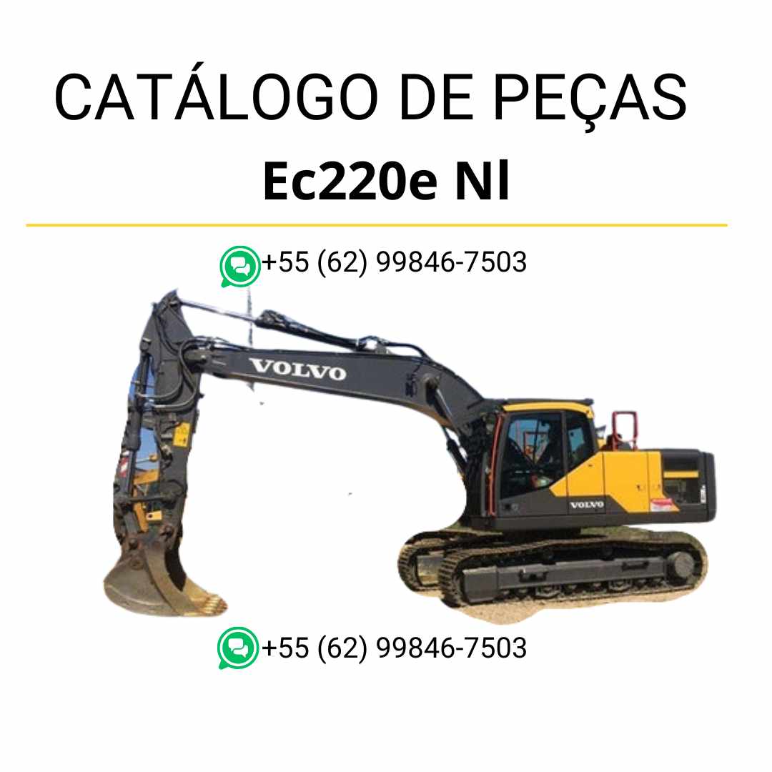 Catálogo de peças da escavadeira Volvo EC220E NL em PDF, com conteúdo técnico em português

Se quiser gerar em lote ou adaptar a lógica para planilhas, posso te ajudar também.