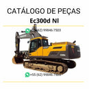 Catálogo de peças da escavadeira Volvo EC300D NL em PDF, com conteúdo técnico em português e diagramas detalhados para manutenção eficiente.