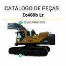 Catálogo de peças da escavadeira Volvo EC460B LR em PDF, com conteúdo técnico em português e diagramas completos para manutenção e substituição de componentes.