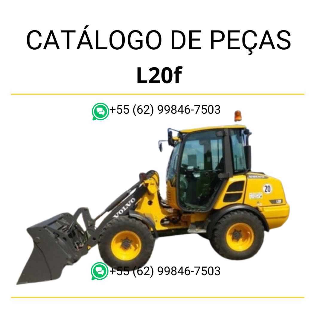 Catálogo de peças em PDF da carregadeira compacta sobre rodas Volvo L20F – conteúdo técnico em português com diagramas e códigos