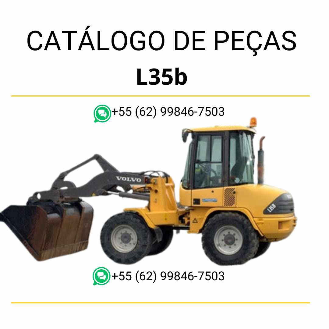 Catálogo de peças em PDF da carregadeira compacta sobre rodas Volvo L35B – conteúdo técnico em português com diagramas e código