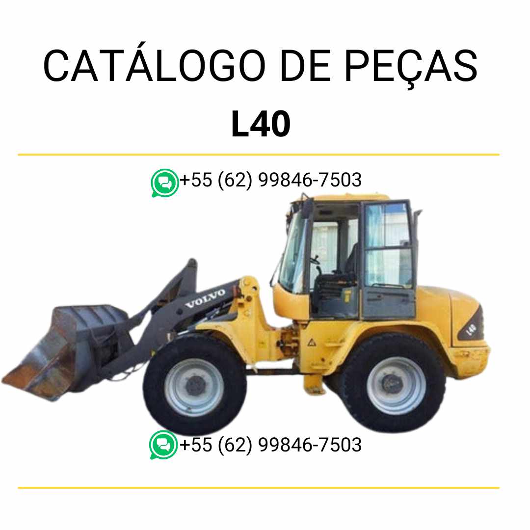 Catálogo de peças em PDF da carregadeira compacta sobre rodas Volvo L40 – manual técnico em português com diagramas e códigos