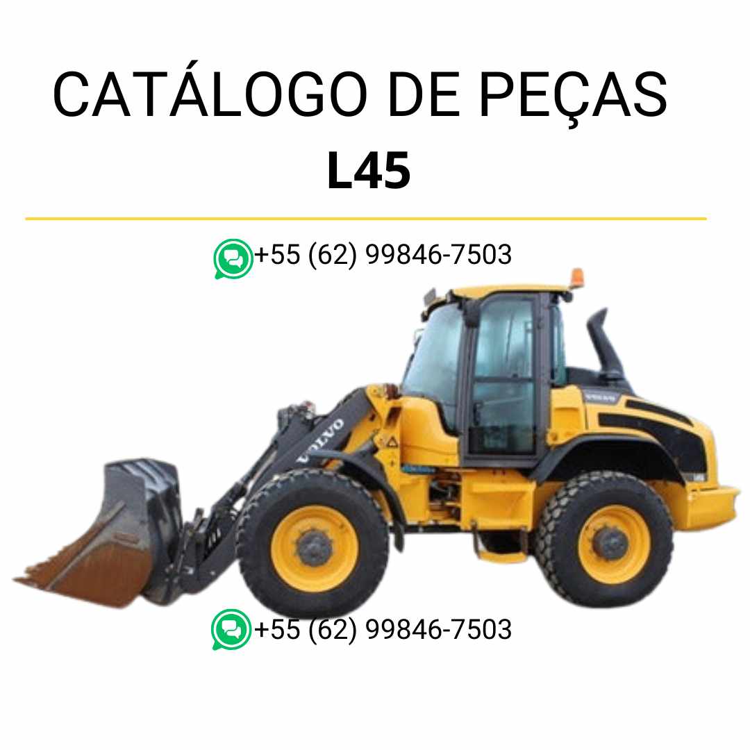 Catálogo de peças em PDF da carregadeira compacta sobre rodas Volvo L45 – manual técnico em português com diagramas e listas de componentes