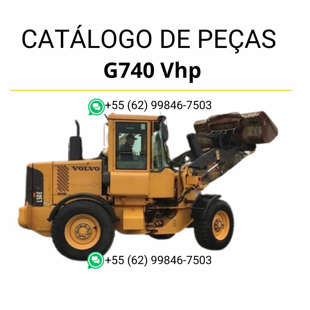 Catálogo de peças da pá carregadeira Volvo L50E em PDF, idioma português, com códigos originais e diagramas completos para manutenção