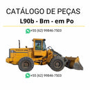 Catálogo de peças Volvo L90B BM em PDF, ideal para manutenção de pá carregadeira com diagramas e códigos em português