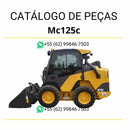 Catálogo de peças da minicarregadeira Volvo MC125C em PDF, com conteúdo técnico detalhado em português para manutenção precisa.