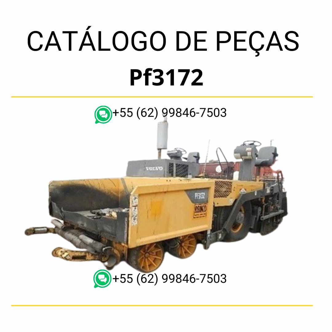 Catálogo de peças Volvo PF3172 em PDF, com diagramas técnicos e listas de componentes detalhadas em português