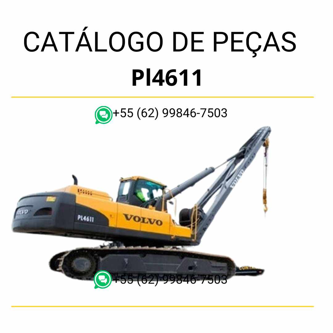 Catálogo de Peças do Assentador de Tubos Volvo PL4611 – PDF em português com listas de peças e diagramas técnicos detalhados