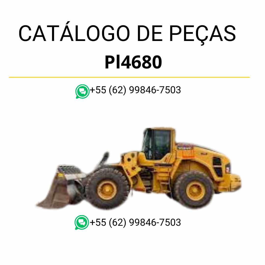 Catálogo PDF em português da máquina Volvo PL4680 com códigos de peças e diagramas técnicos completos para manutenção