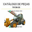 Catálogo de peças CASE TX130-33 TIER 3 em PDF, com diagramas técnicos e identificação completa dos componentes do empilhador.