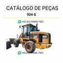 Catálogo de peças Caterpillar 924G e 924GZ para carregadeira em PDF, com diagramas técnicos e lista completa de componentes originais.