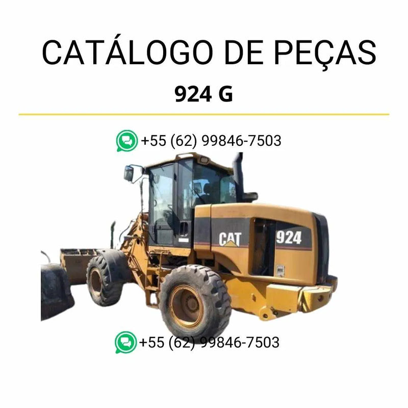 Catálogo de peças Caterpillar 924G e 924GZ para carregadeira em PDF, com diagramas técnicos e lista completa de componentes originais.