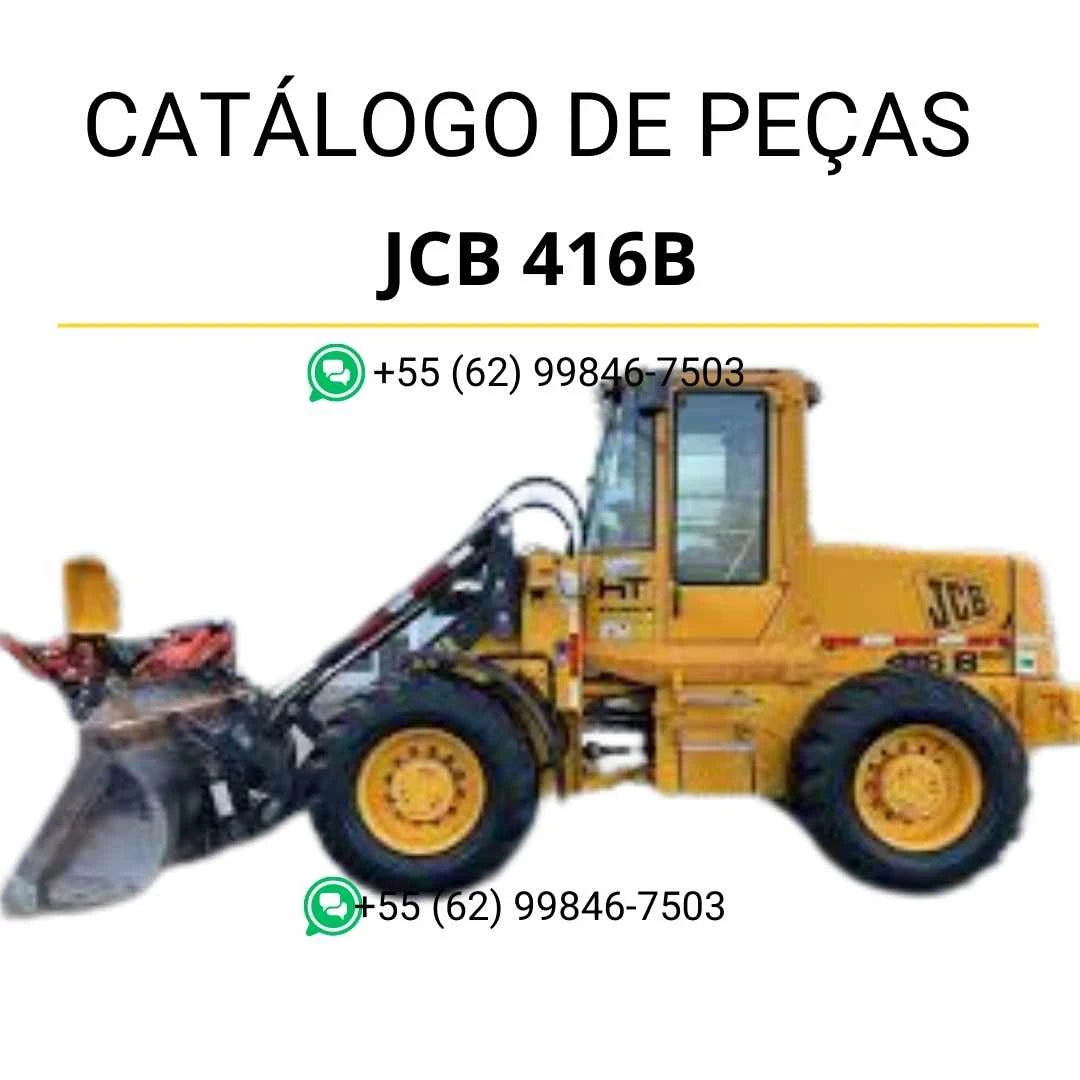 Catálogo de peças JCB 416B LE em PDF com descrição detalhada dos componentes e diagramas técnicos do carregador de rodas