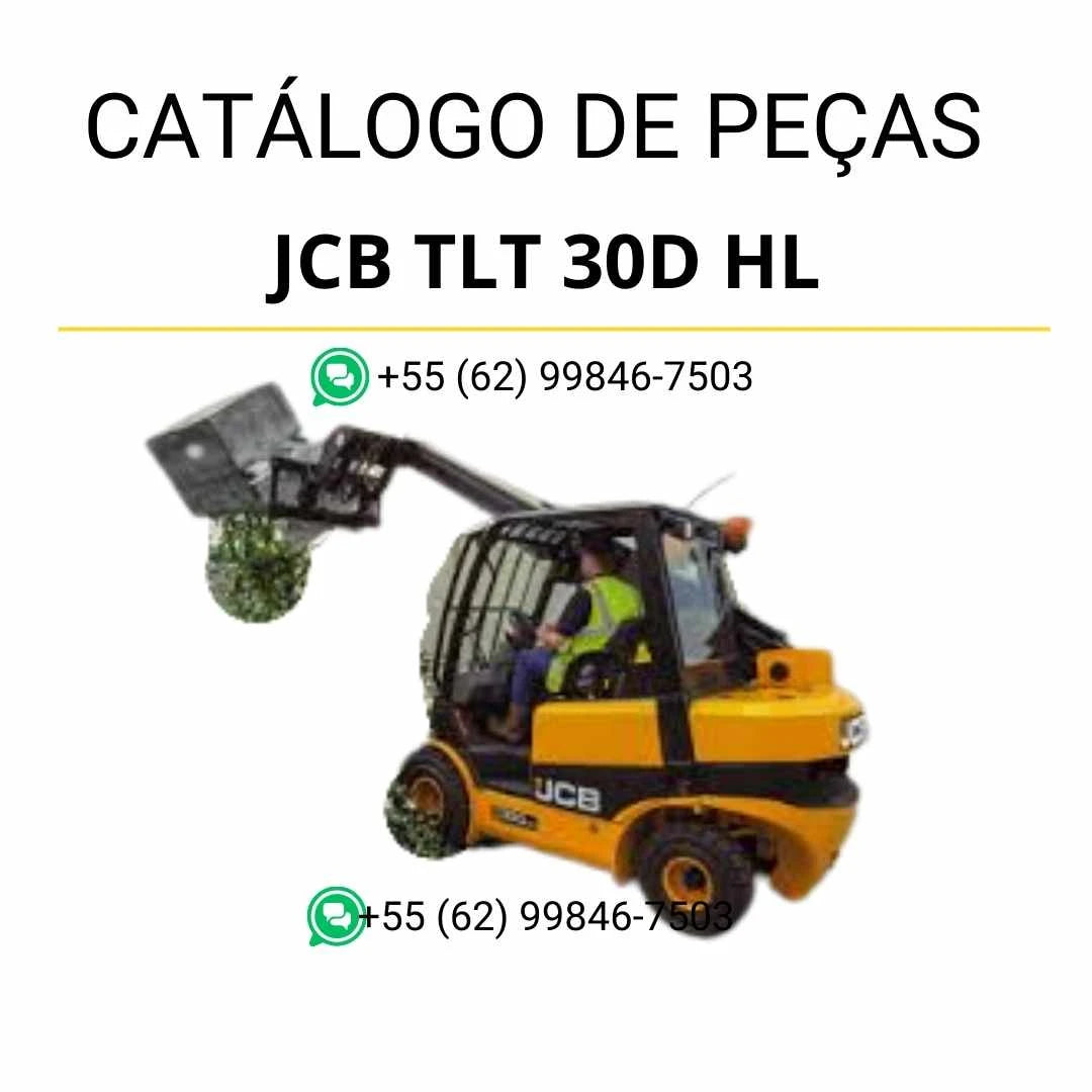 Catálogo de peças JCB TLT 30D 4WD em PDF, com vistas explodidas, componentes originais e detalhes técnicos completos do Teletruk.