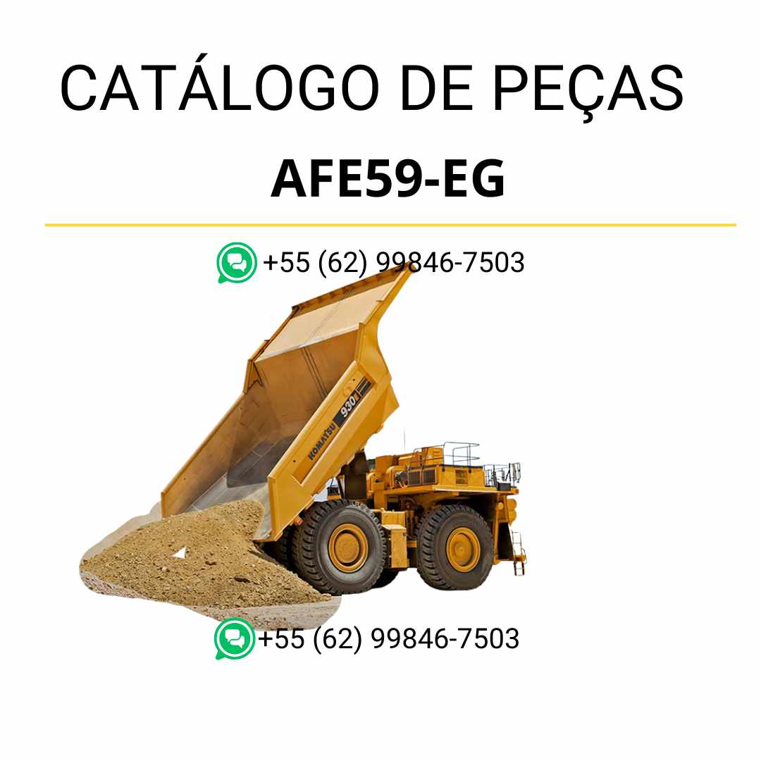 Catálogo de peças Komatsu 930E-4 em PDF, com vistas explodidas organizadas e relação técnica dos conjuntos do caminhão basculante