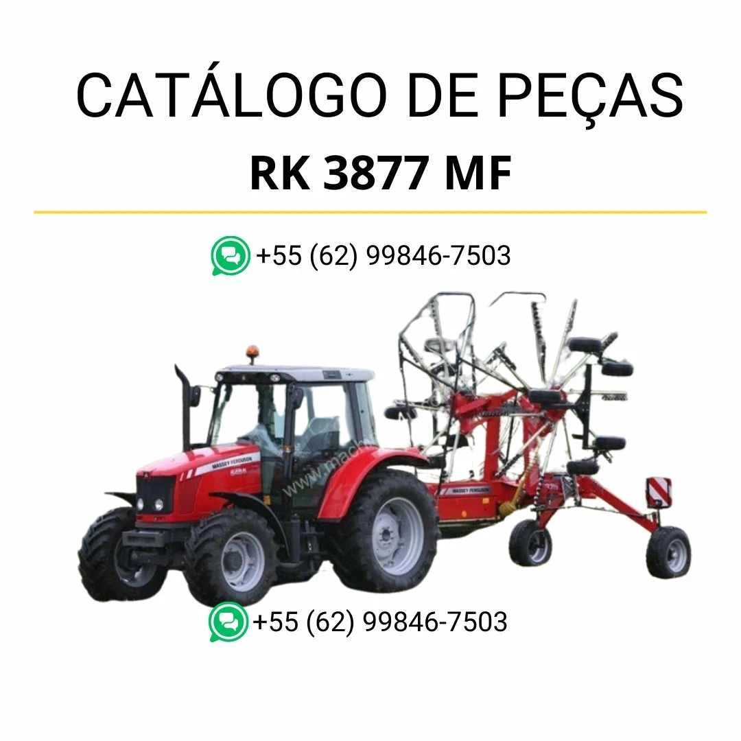 Catálogo de peças Massey Ferguson RK 3877 AIG em PDF com ilustrações técnicas e identificação completa dos componentes