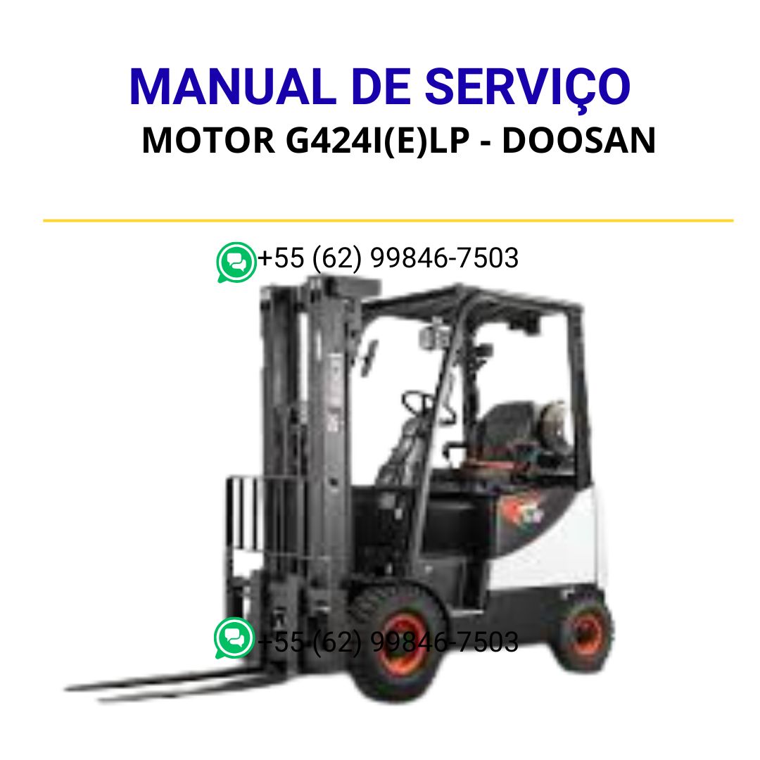 MANUAL DE SERVIÇOS DE OFICINA PDF MOTOR G424I(E)LP - DOOSAN