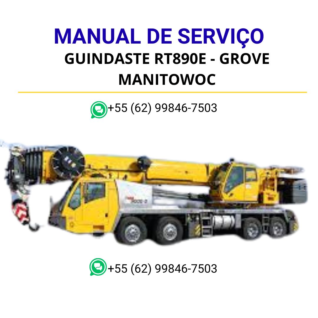 MANUAL DE SERVIÇOS DE OFICINA PDF GUINDASTE RT890E - GROVE MANITOWOC