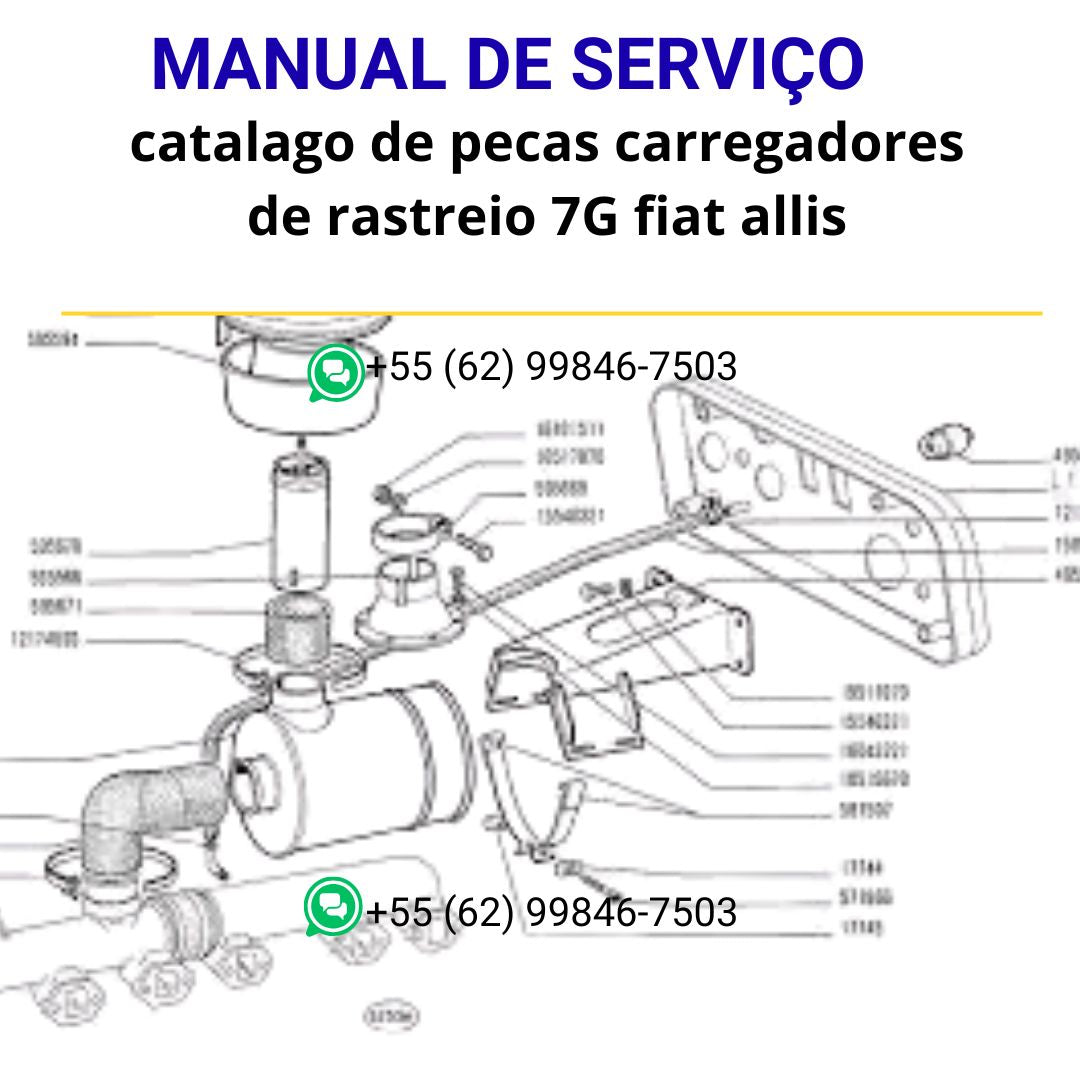 catalago de pecas carregadores de rastreio 7G fiat allis
