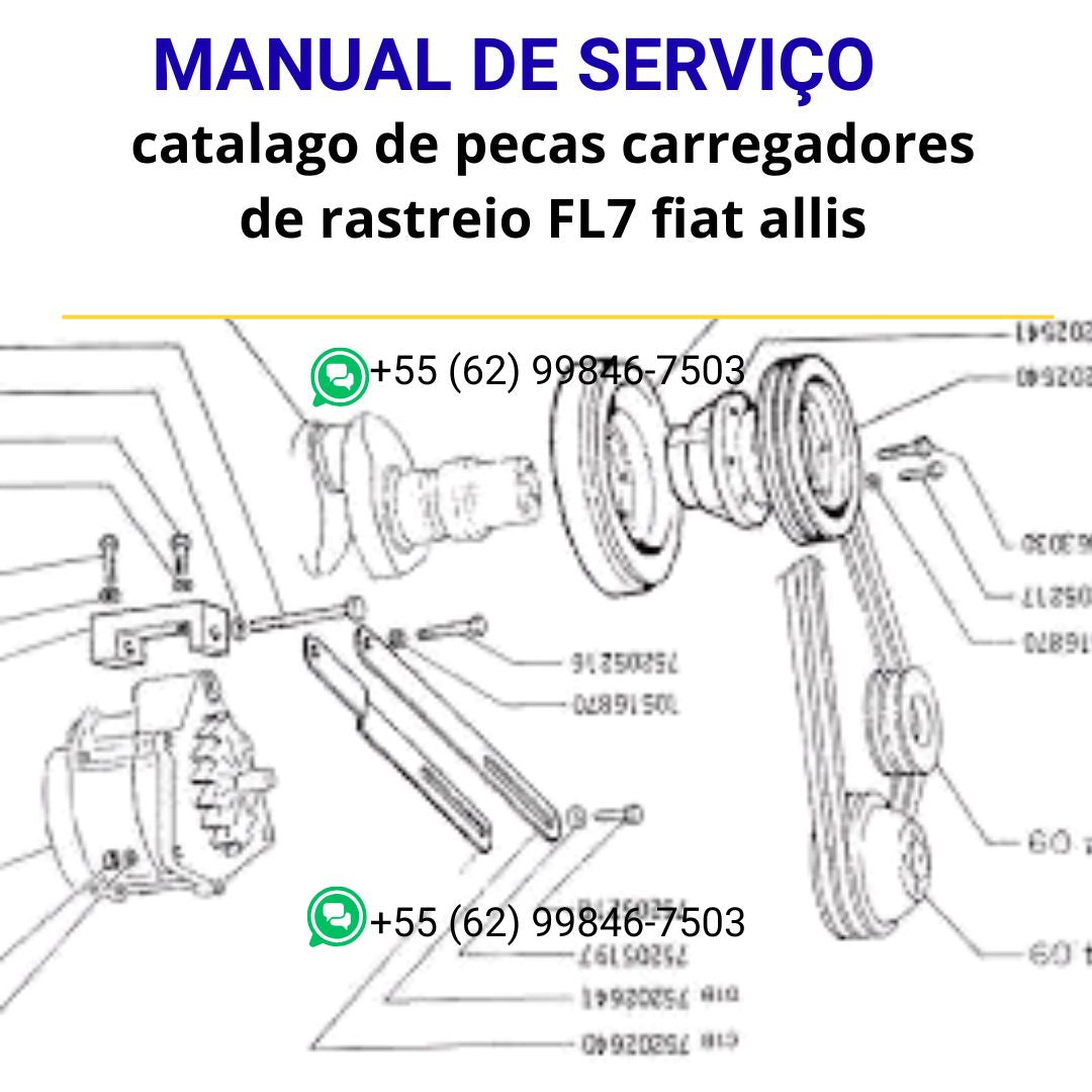 catalago de pecas carregadores de rastreio FL7B fiat allis