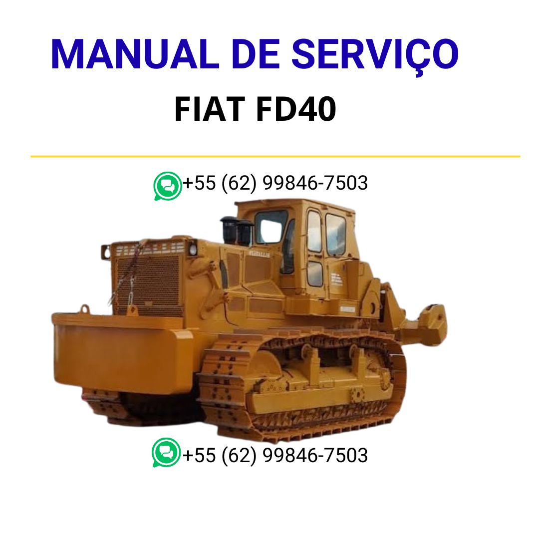 Manual de Serviço Fiat FD40 Crawler Tractor Cab 09.85
