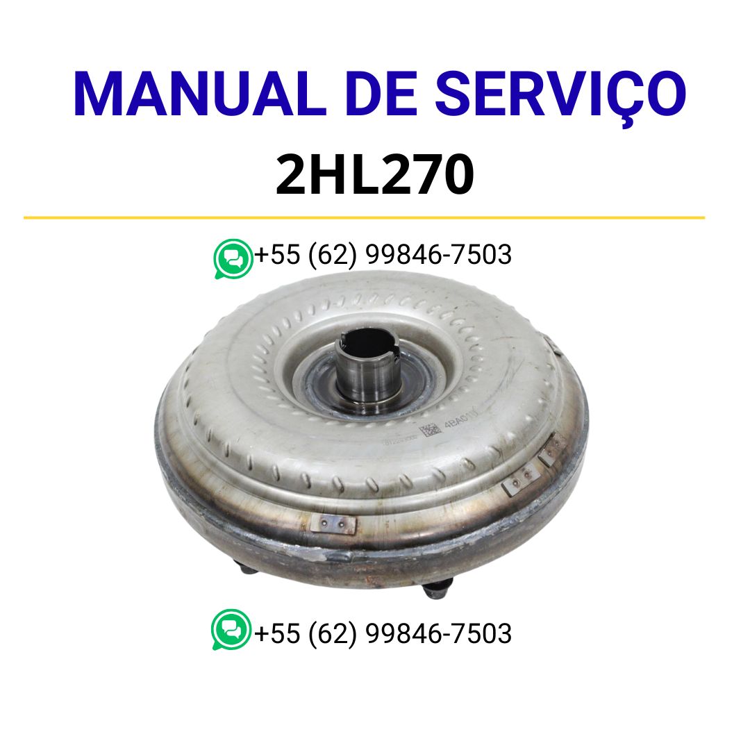 manual de serviço Volvo 2HL270 conversor de torque - PDF com sistema hidráulico do conversor