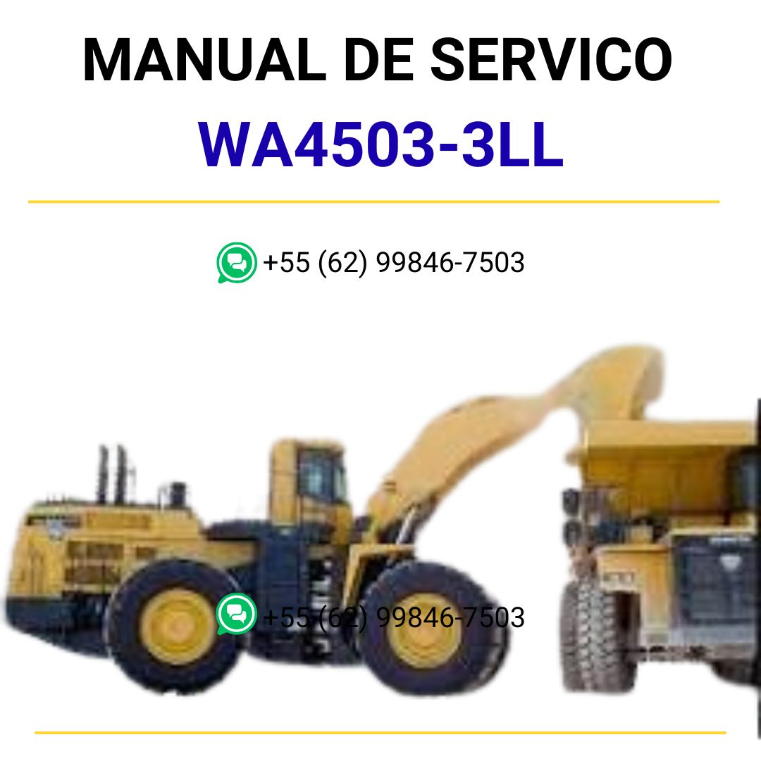 MANUAL DE SERVIÇOS DE OFICINA PDF PÁ CARREGADEIRA WA4503-3LL - KOMATSU