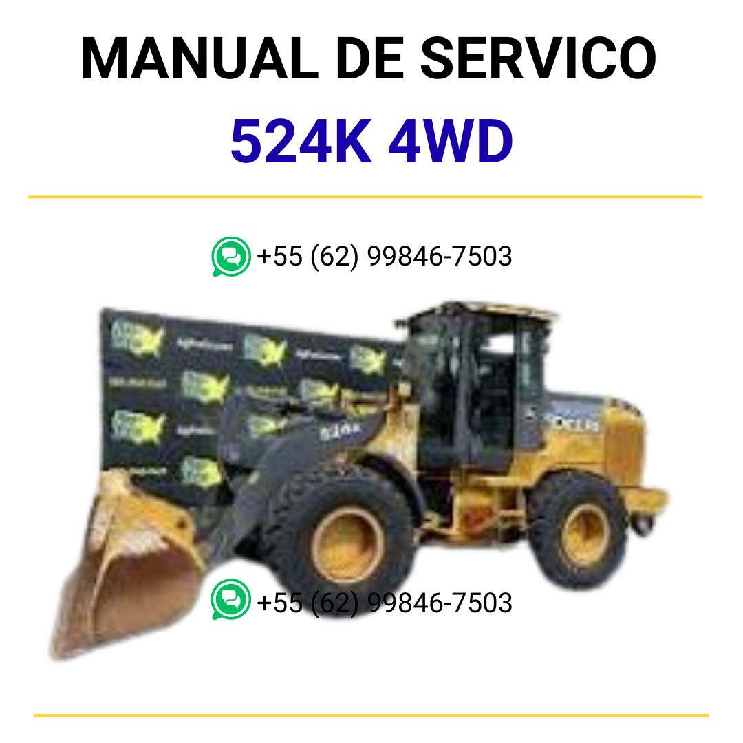 MANUAL DE SERVIÇO MECÂNICO JOHN DEERE - 524K 4WD - CARREGADEIRA