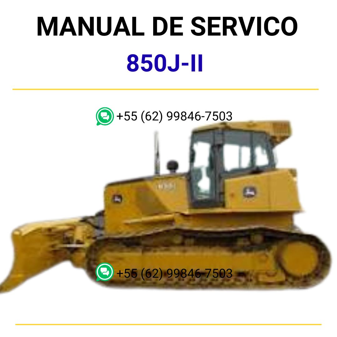 MANUAL DE SERVIÇO MECÂNICO JOHN DEERE - 850J-II - TRATOR ESTEIRA