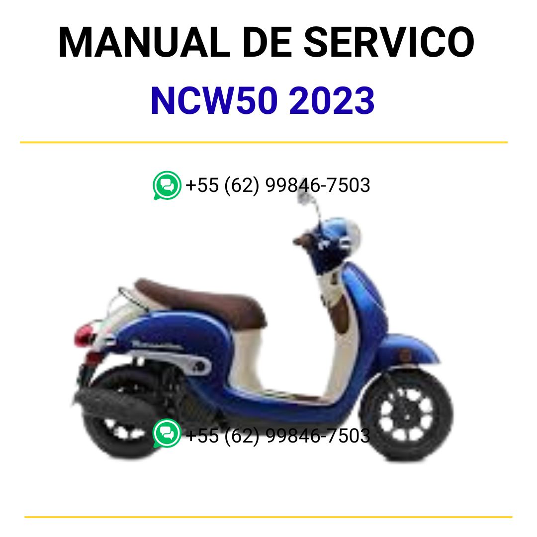 MANUAL DE SERVIÇOS DE OFICINA PDF NCW50 2023 - HONDA