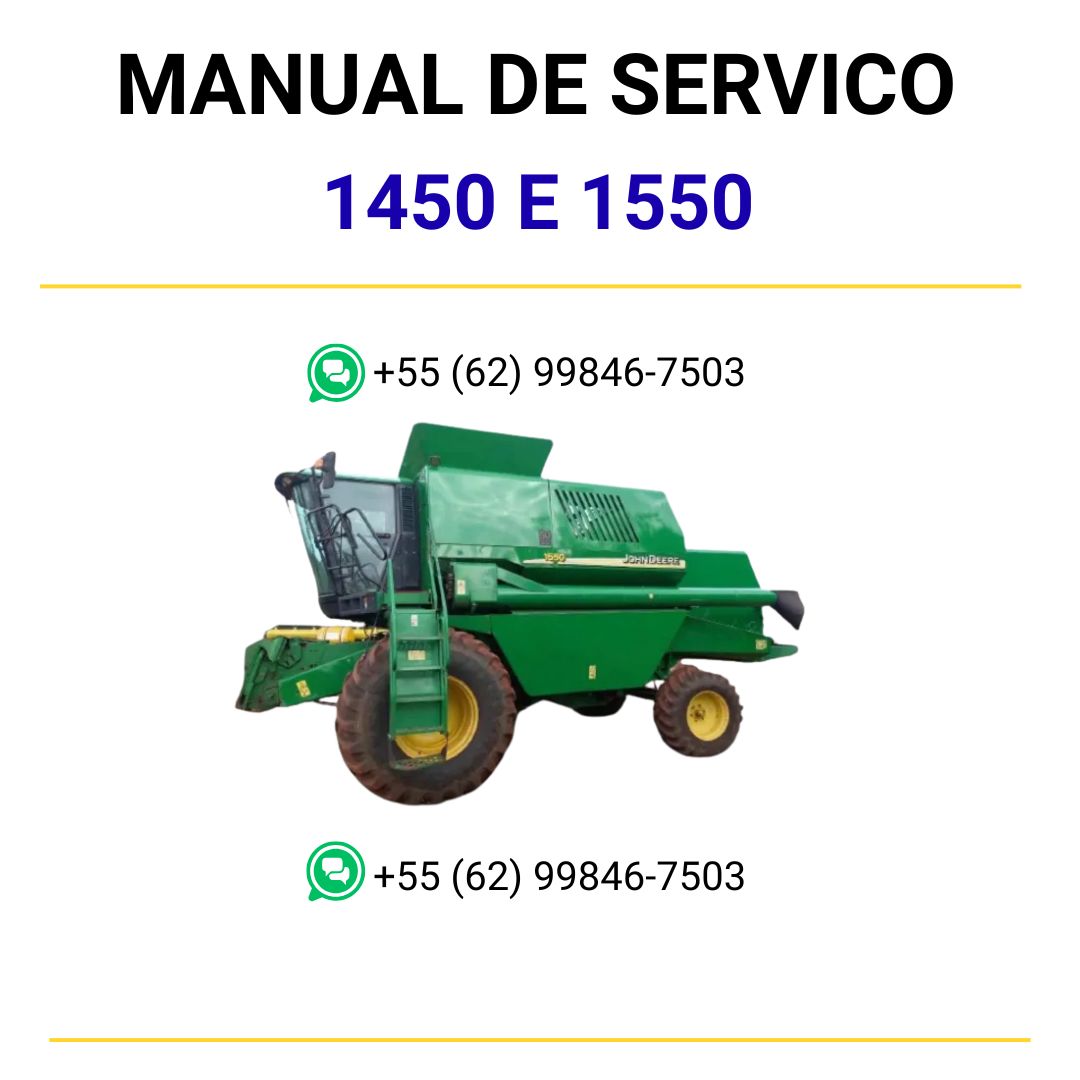Manual Elétrico Colheitareiras John Deere 1450 E 1550