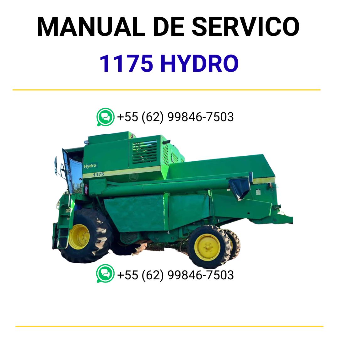 MANUAL ELÉTRICO HIDRÁULICO JOHN DEERE - 1175 HYDRO - COLHEITADEIRA