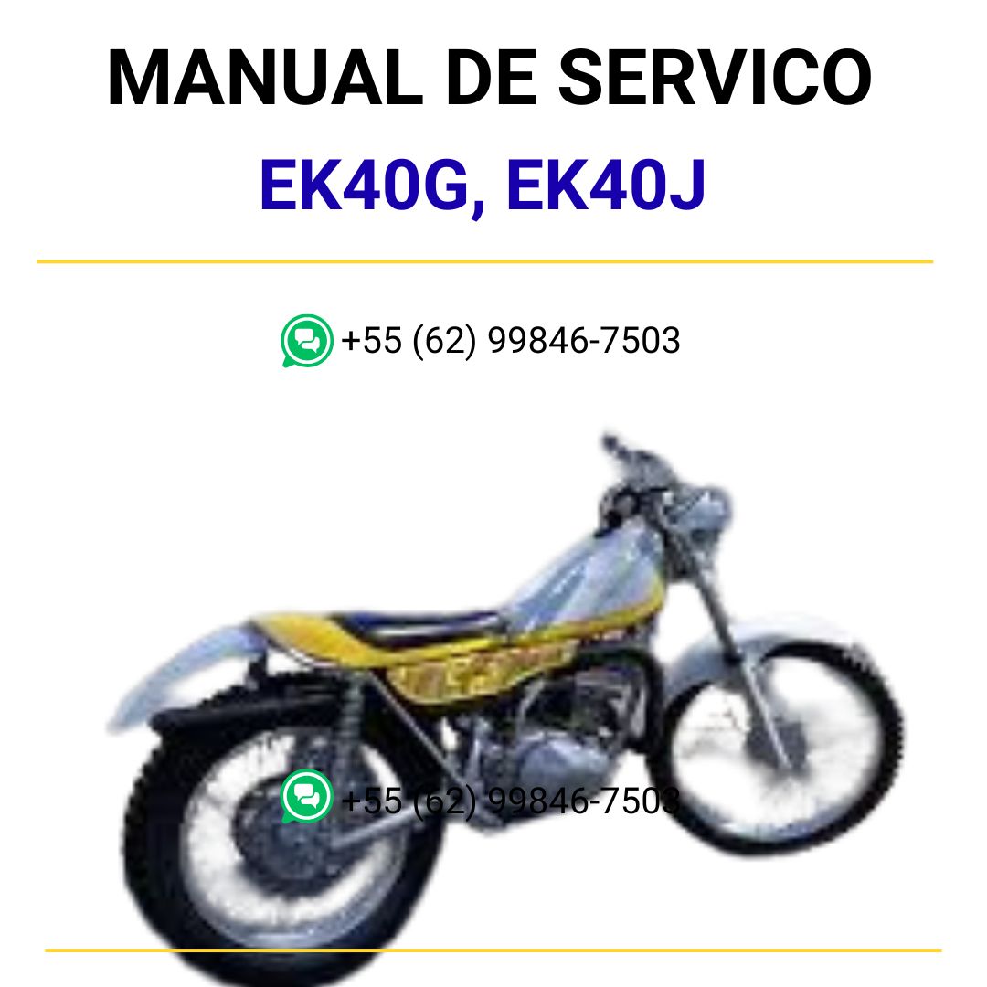 MANUAL DE SERVIÇOS DE OFICINA PDF MOTORES EK40G, EK40J - YAMAHA