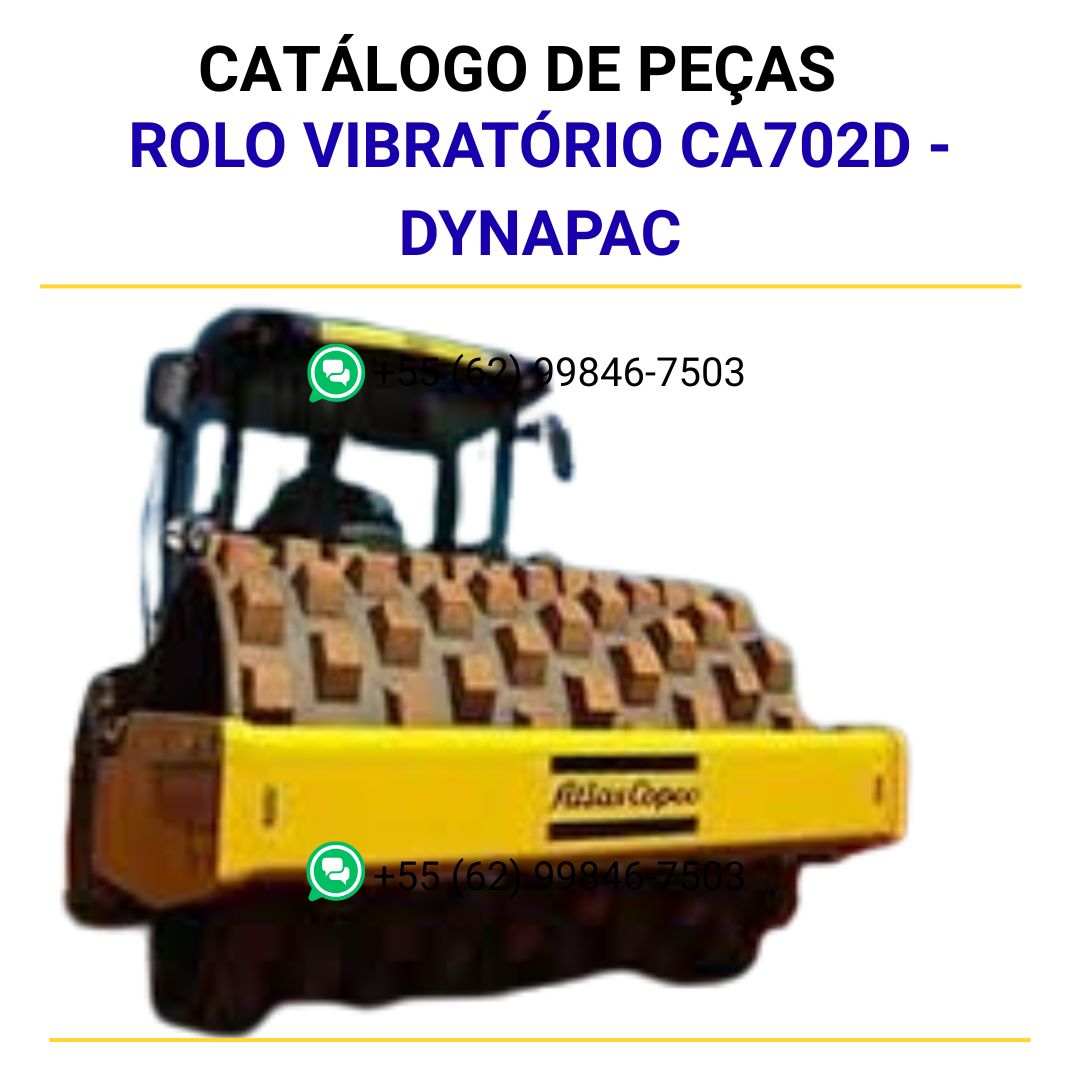 CATALOGO DE PEÇAS PDF ROLO VIBRATÓRIO CA702D - DYNAPAC