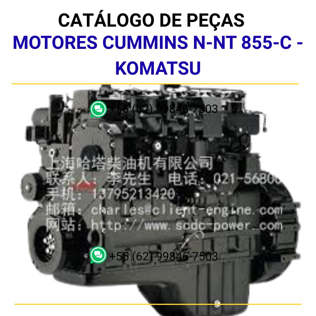 CATALOGO DE PEÇAS PDF MOTORES CUMMINS N-NT 855-C - KOMATSU