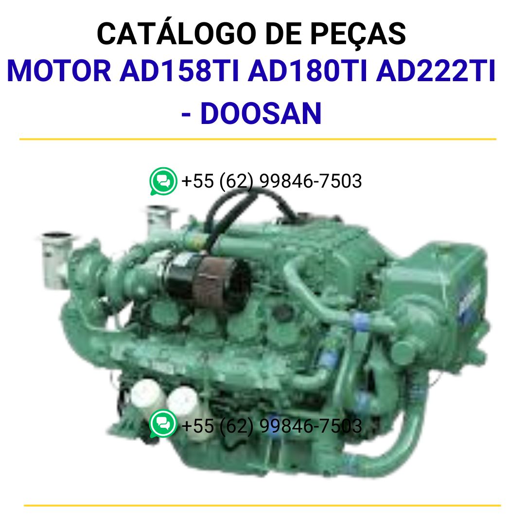 CATALOGO DE PEÇAS PDF MOTOR AD158TI AD180TI AD222TI - DOOSAN