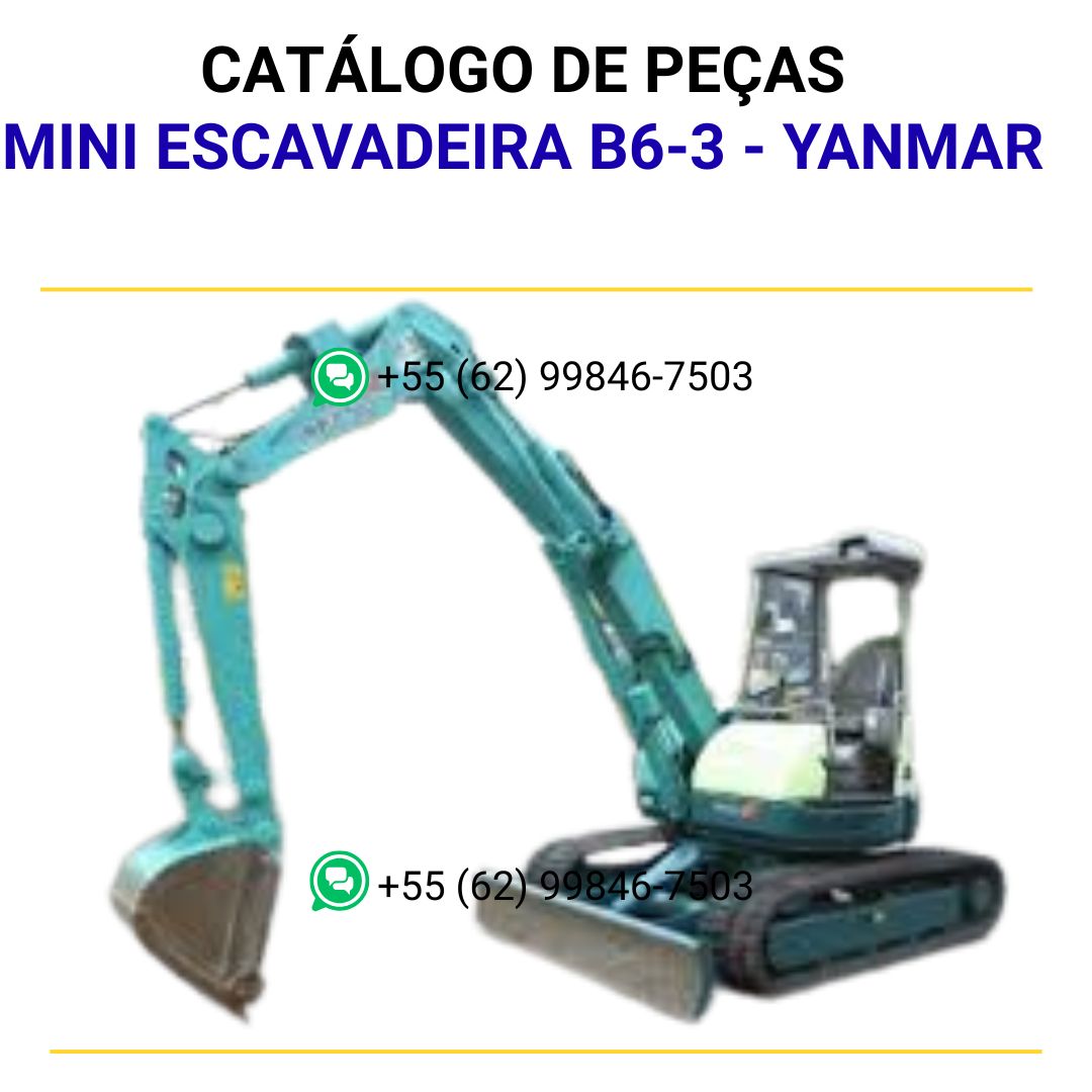 CATALOGO DE PEÇAS PDF MINI ESCAVADEIRA B6-3 - YANMAR