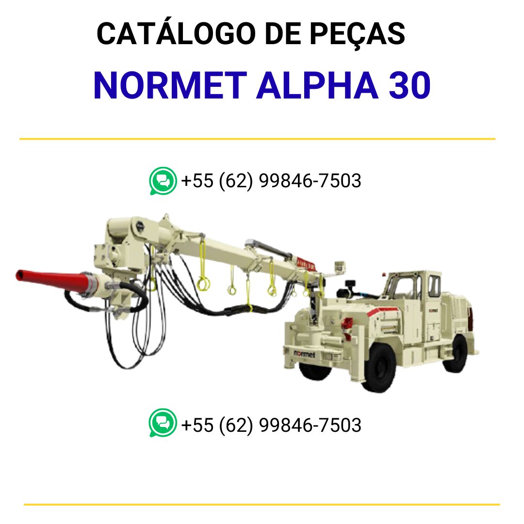 CATALOGO DE PEÇAS PDF LANÇADOR DE CONCRETO ALPHA 30 - NORMET