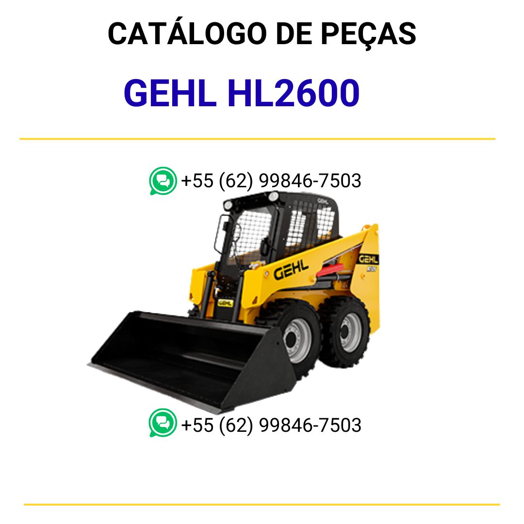 CATALOGO DE PEÇAS PDF MINI CARREGADEIRA HL2600 - GEHL